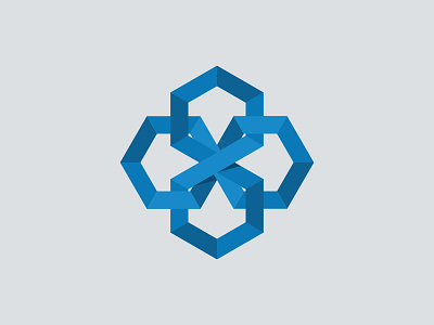 Interlocking Hexagon Logo brand hexagon logo shape