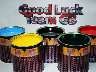 Good Luck hmg hmg paints paints team gb