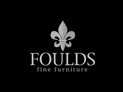 Foulds Fine Furniture Logo Design design fleur de lis furniture logo