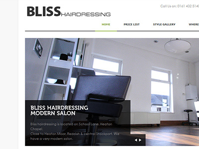 Bliss Hairdressing Website