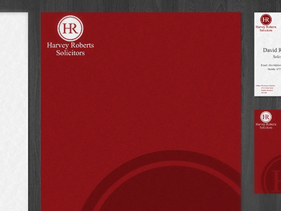 Harvery Roberts Solicitors Stationery business card harvery roberts solicitors letterhead logo manchester reddish stationery