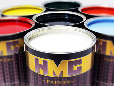 HMG Paints Tins Cover Image hmg paints paint paints photoshop tins