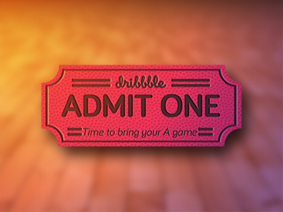 Dribbble Invite Up For Grabs dribbble invite one