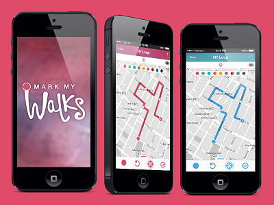 Mark My Walks – an app for wanderers app branding ui visual design