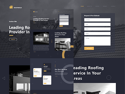 Roof Build website design brandidentity creative design designinspiration graphicdesign inspiration interactiondesign landingpage ui uitrends uiuxdesign userexperience userinterface uxui webdesign website websitedesign