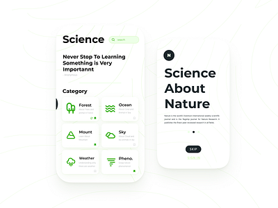 Nature App concept nature ui ui design uidesign uiux userinterface