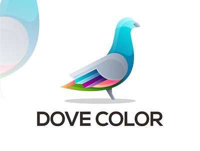 Dove logo colorful animal animation bird branding color colorful design fly gradient graphic design illustration logo motion graphics simple vector