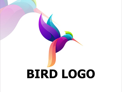 Bird logo colorful animal bird branding colibird color colorful company design fly gradient graphic design illustration logo motion graphics simple vector