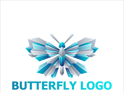 Butterfly Geometric logo concept