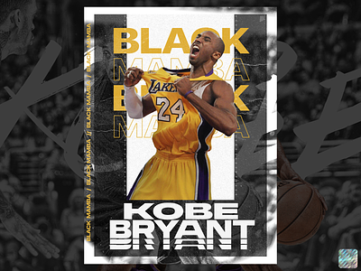 Kobe Bryant "Black Mamba" 24 basketball basketball player black mamba cover design graphic design graphicdesign king kobe bryant kobebryant nba nba poster poster