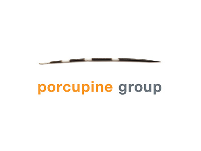 Porcupine Group Logo branding business card design graphic design identity print design