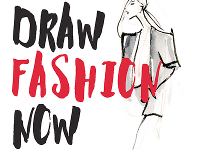 Draw Fashion Now book design cover design graphic design print design