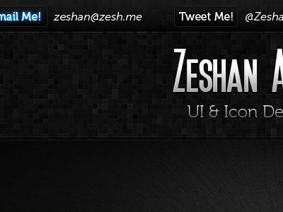 ZeshanA.me - V6 css3 design glow html html5 icon museo portfolio site text ui web