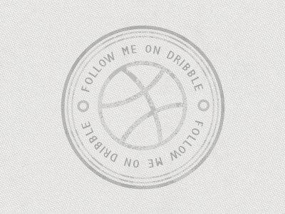 Dribbble Stamp dribbble follow lol me photoshop stamp textures