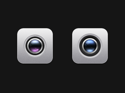 Twins. 114px blue camera icon ios iphone lenses pink twins