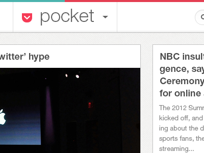 Pocket app articles colours css html pocket readitlater redesign reskinning toolbar tools web website