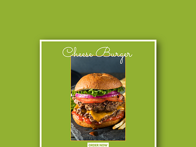 Food Instagram Post Design adobe illustrator branding burger cheese creative design graphicdesign logo typography vector
