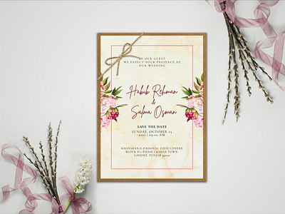 Wedding Invitation Card Design