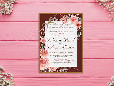 Wedding Invitation Card Design