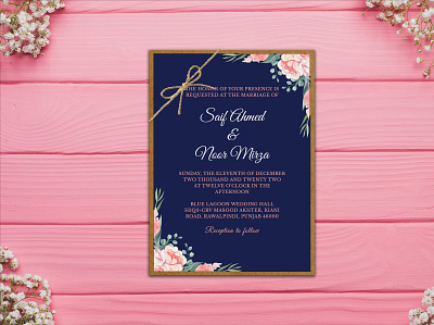 Wedding Invitation Card Design wedding