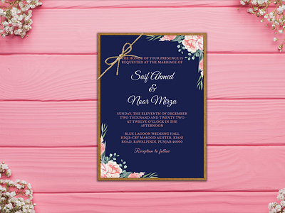 Wedding Invitation Card Design