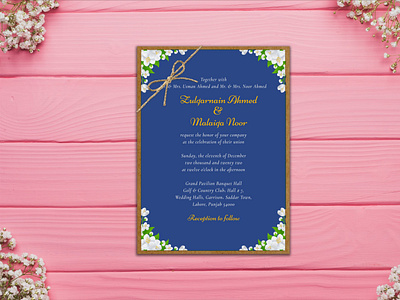 Wedding Invitation Card Design