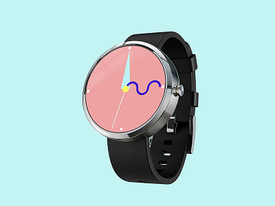 Bauhaus Inspired Smartwatch Face Concept smartwatch