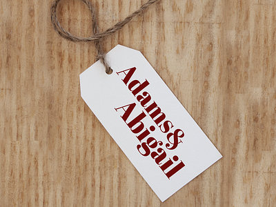 Adams And Abigail apparel branding brand identity