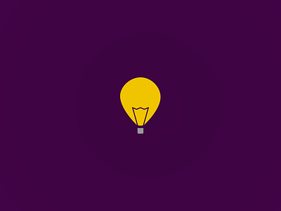 Day 2: Skydea balloon dailylogochallenge hot air balloon idea light light bulb logo