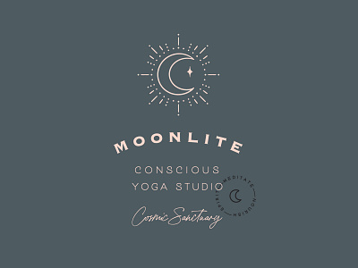 Moonlite Branding branding logo design logos logotype moon moonlight typography