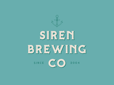 Siren Brewing Co Branding anchor anchor illustration brand design branding branding and identity illustration logo logotype mermaid sea siren typedesign