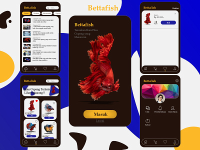 Bettafish app ui design