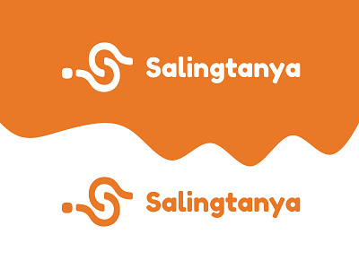 Salingtanya Logo app branding design illustration logo minimal