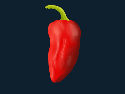 Pepper illustration logo minimal night pepper vector