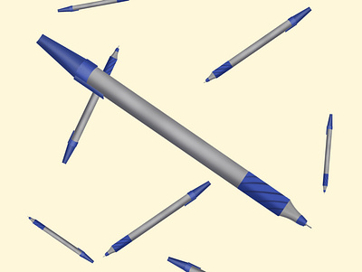 B9571B2F 8CFE 4CA1 A530 54A89A8DAA92 blue pen pencil