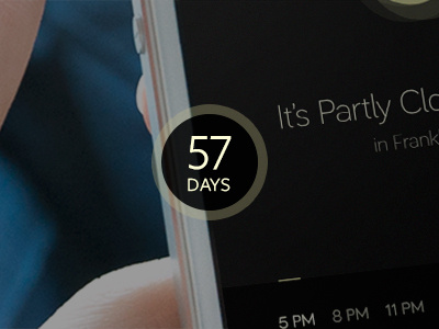 Oooh...secrets...and birthdays. climacons interface ios7 ui ux weather dial wthr
