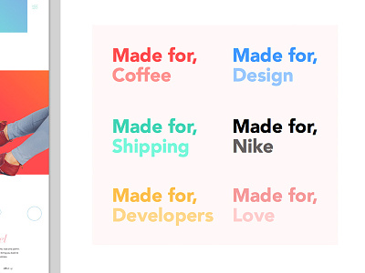 Brands will make her dance... app brand color design exploration tags web