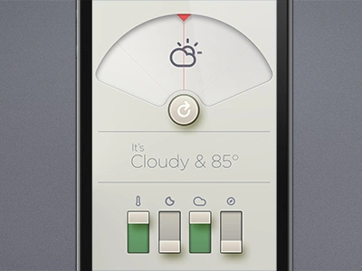 Dieter meets Adam Whitcroft in a heavenly embrace. adam whitcroft app climacons dieter rams icons ui weather weather app weather icons