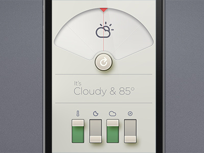 Dieter meets Adam Whitcroft in a heavenly embrace. adam whitcroft app climacons dieter rams icons ui weather weather app weather icons