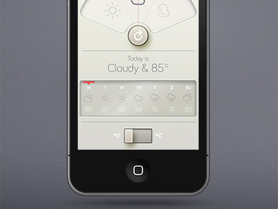 Väder App 2.0 adam whitcroft app climacons dieter rams icons ui weather weather app weather icons