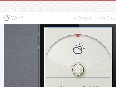 Holy Momma Sauce...is that a landing page to a real app? adam whitcroft app climacons dieter rams icons ui weather weather app weather icons
