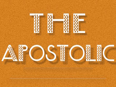The Apostolic graphic typography