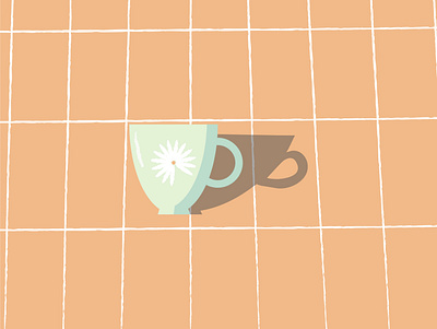 A cuppa tea art cup design illustration illustrator minimal tea vector