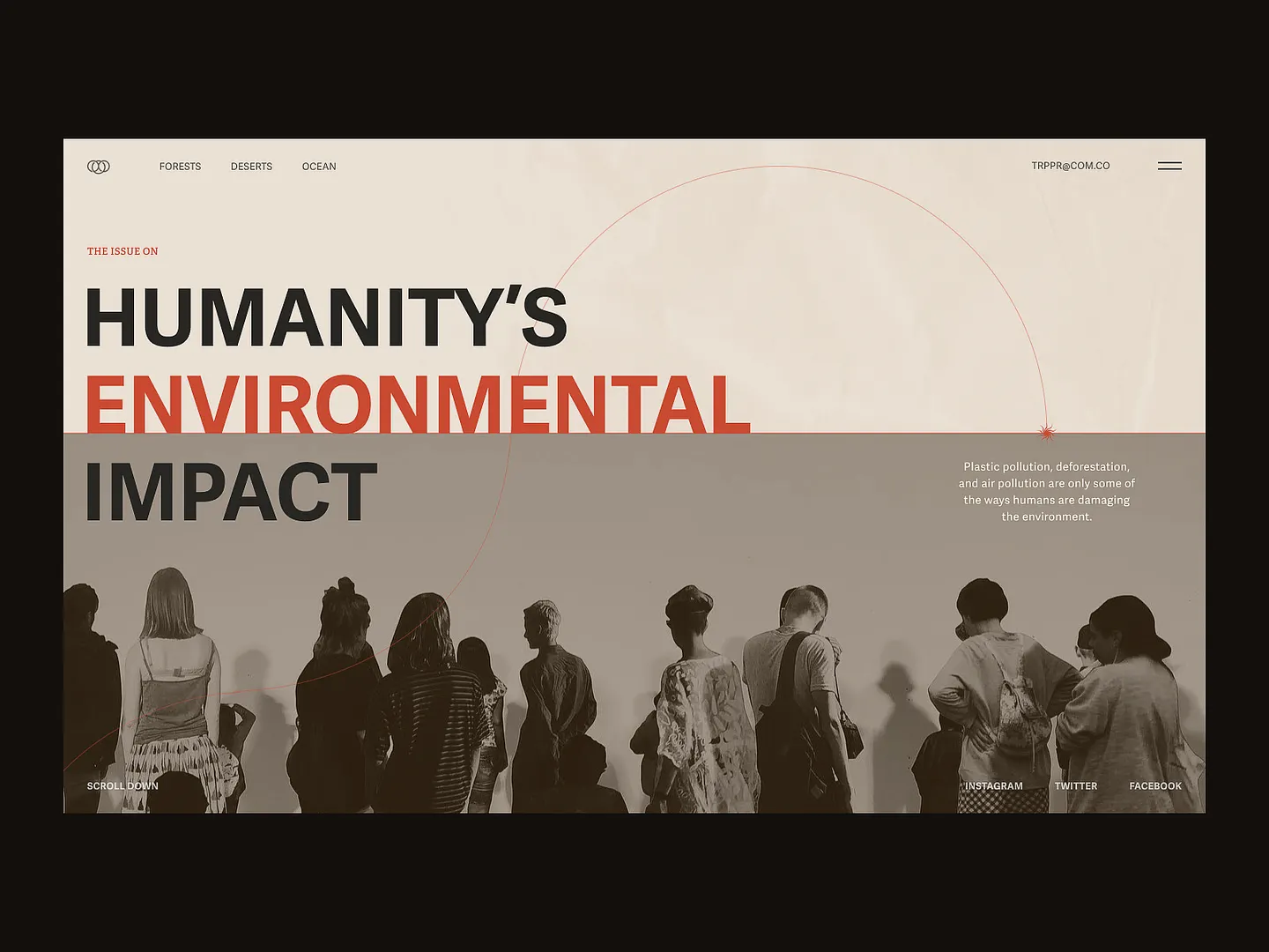 Impactful Environmental Website Design: Humanity's Influence on Nature