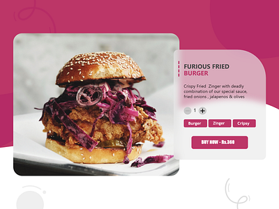 Food Cart | Food Order | Furious Fried Burger burger cart design food food cart order web design web ui web ux zinger