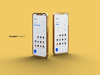 Google pages UI