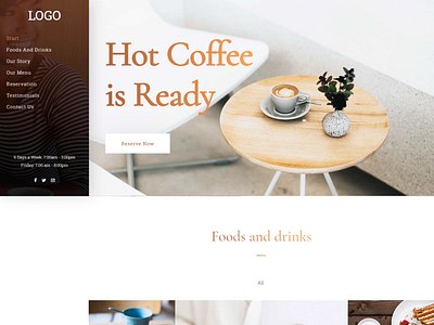Cafe Wordpress Website