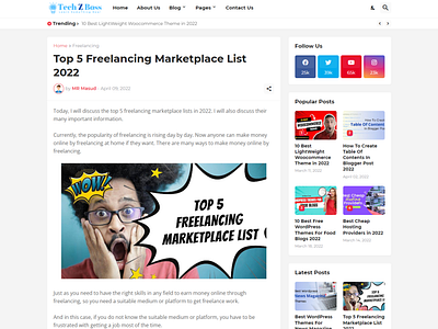 Top 5 Freelancing Marketplace List 2022