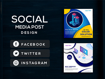 Social Post Design barneer advertising corporate design facebook barnner graphic design illustration instagram marketing