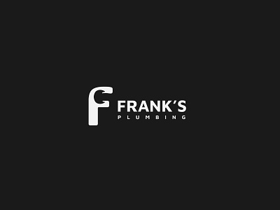 Frank's Plumbing app brand brand identity branding brandmark colour colours graphic graphic design icon logo logomark logotype minimal symbol typography ui unique vector wordmark